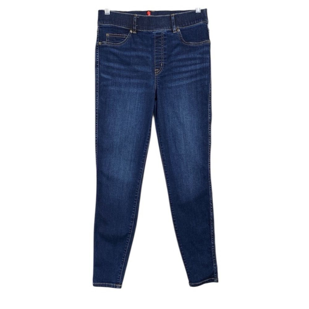 Spanx Pull On Skinny Jean Jegging Sz M Blue